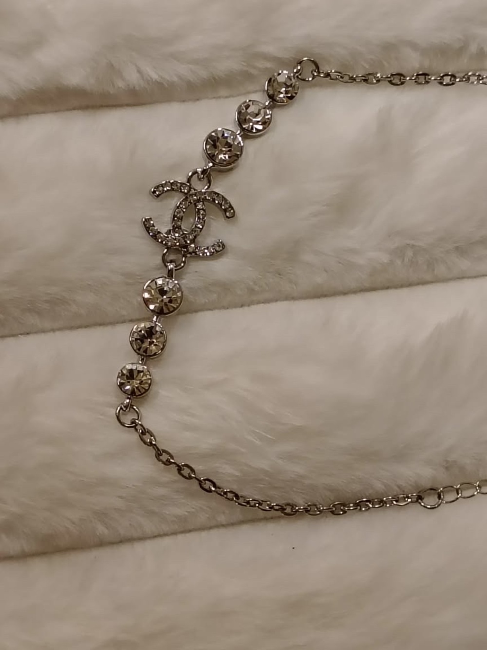 Silver Crystal Bracelet- Designer Style